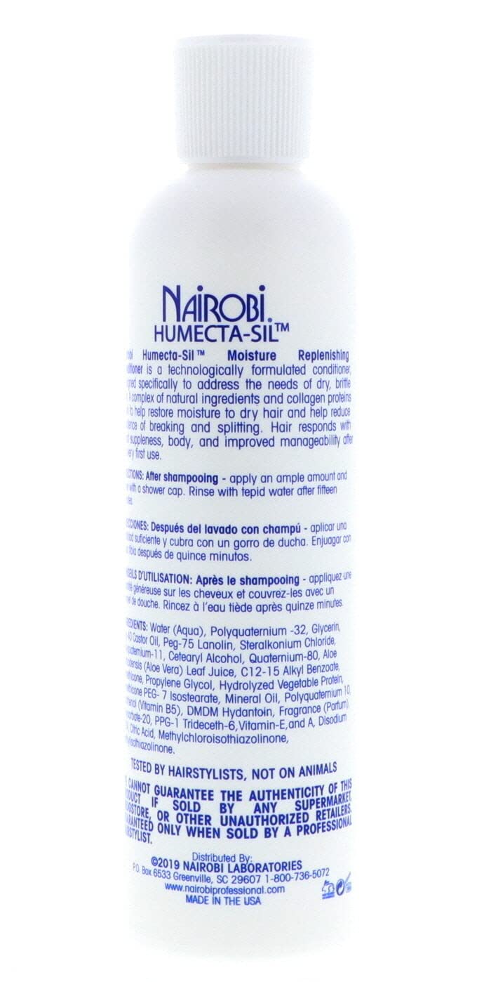 Nairobi Humecta-Sil: mano aplicando acondicionador para distribución precisa
