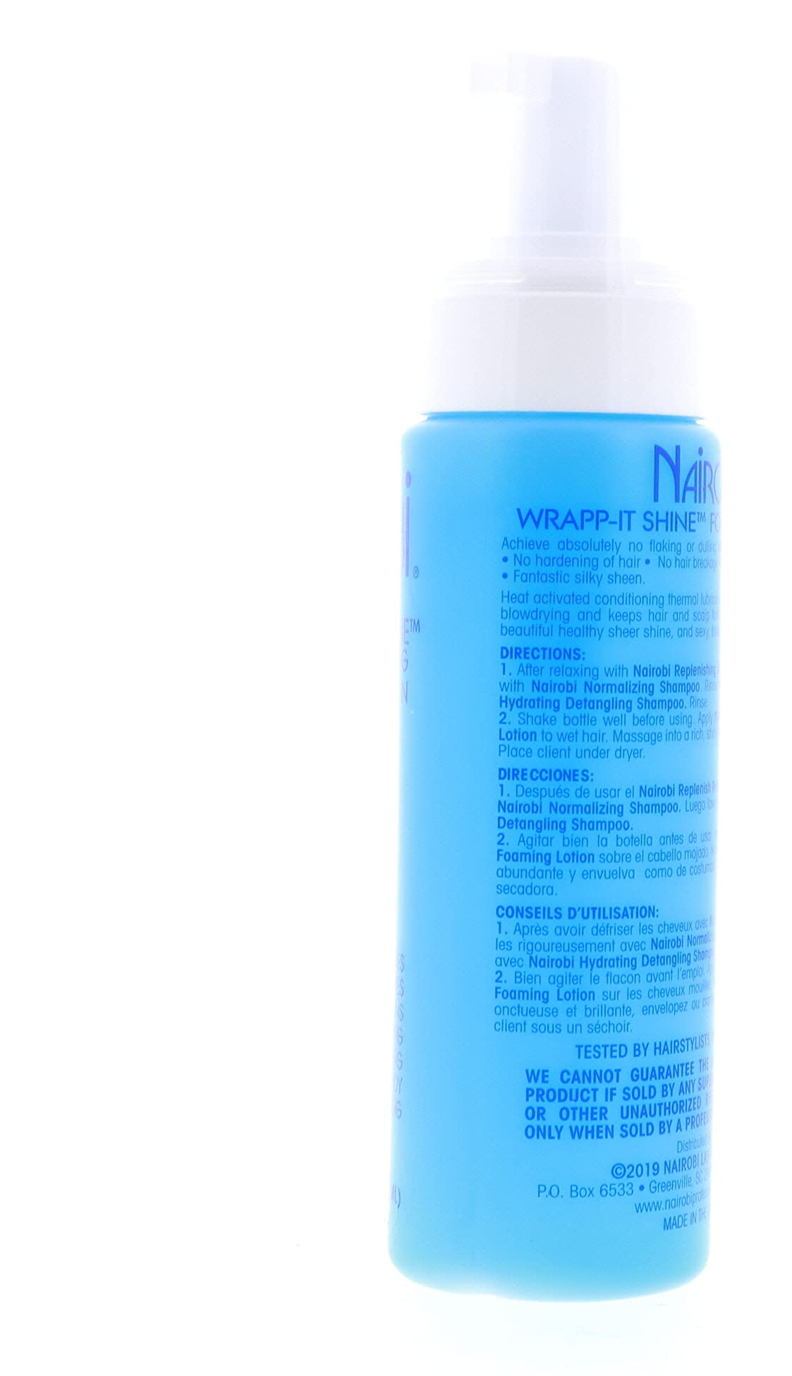 Nairobi Wrapp-It Shine: absorcion-rapida para uso diario.