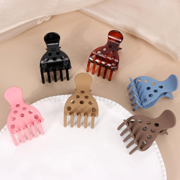 NAISIER clips disponibles en seis colores café marrón negro carey rosa azul