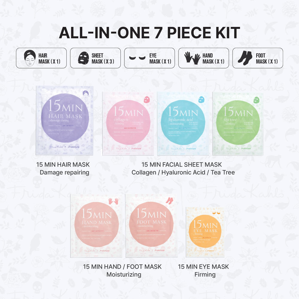 Naisture Frida Kahlo Kit: mascarilla facial ligera para luminosidad y cuidado de la piel.
