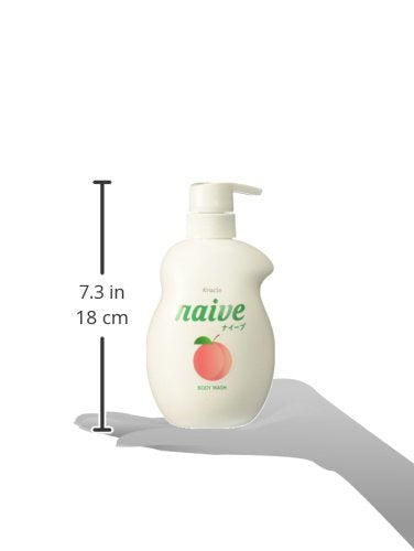 Botella Naive jabón durazno, aroma afrutado para la ducha
