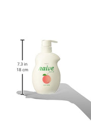 Botella Naive jabón durazno, aroma afrutado para la ducha