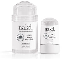 Desodorante mineral nakd thai crystal con dos palitos para uso diario