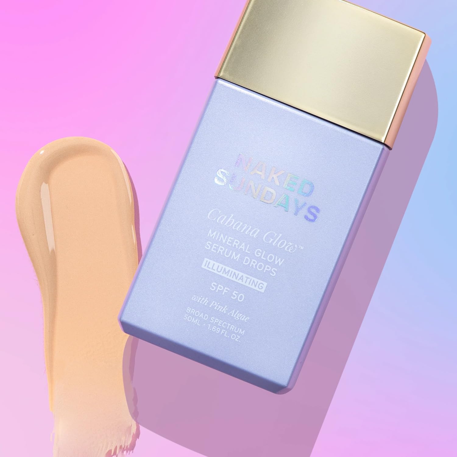 Naked Sundays CabanaGlow protección spf50: protección UVA UVB para uso diario