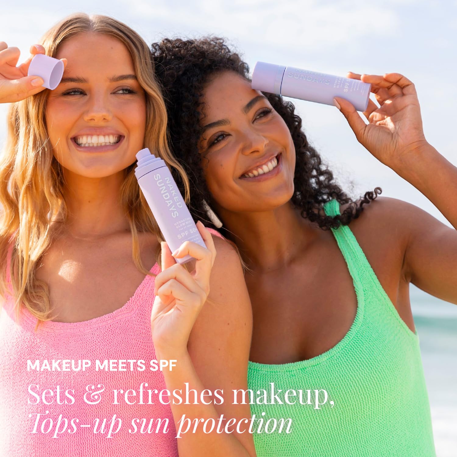 Naked Sundays SPF 50: rociado rápido para refrescar la piel durante el día.