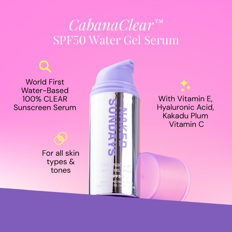 Naked Sundays SPF50 vegano sin crueldad para piel sensible.