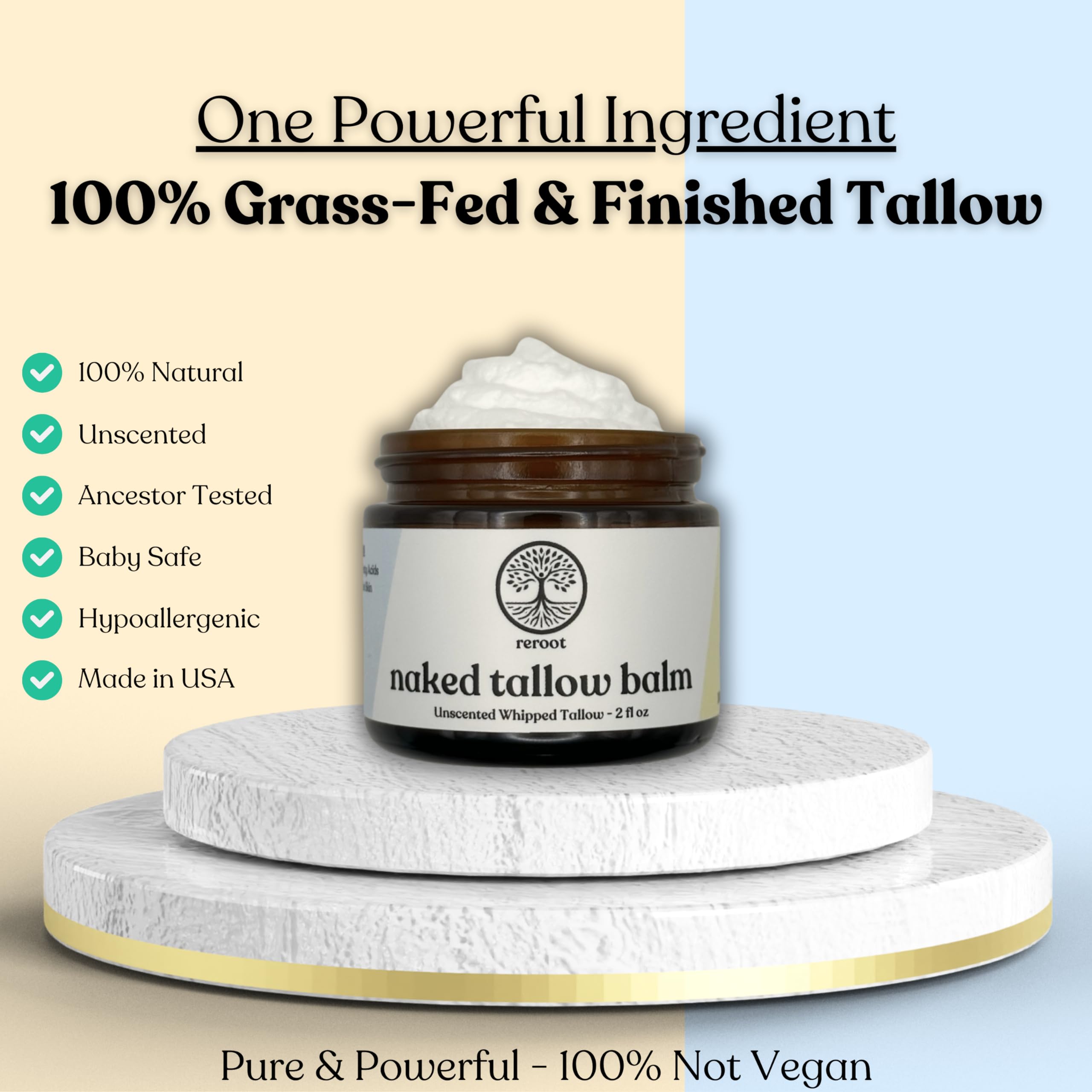 Naked Tallow Balm para piel sensible y seca.