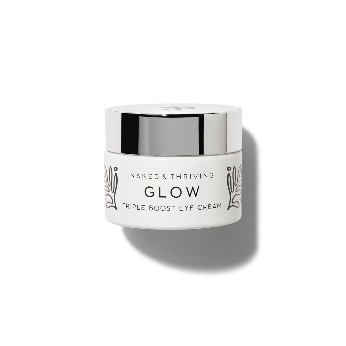 Naked & Thriving crema de ojos, textura suave para hidratación profunda.