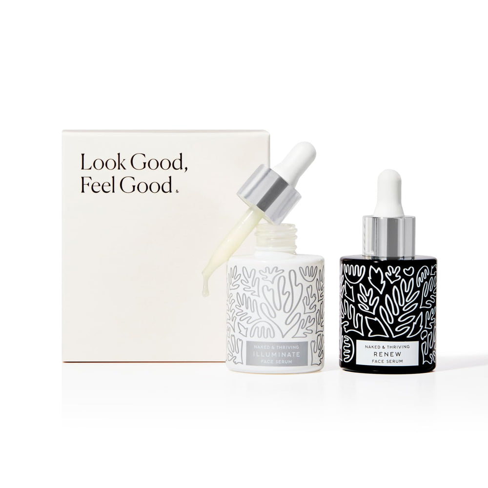 Sérum Iluminador C+ de Naked & Thriving, frasco con brillo suave