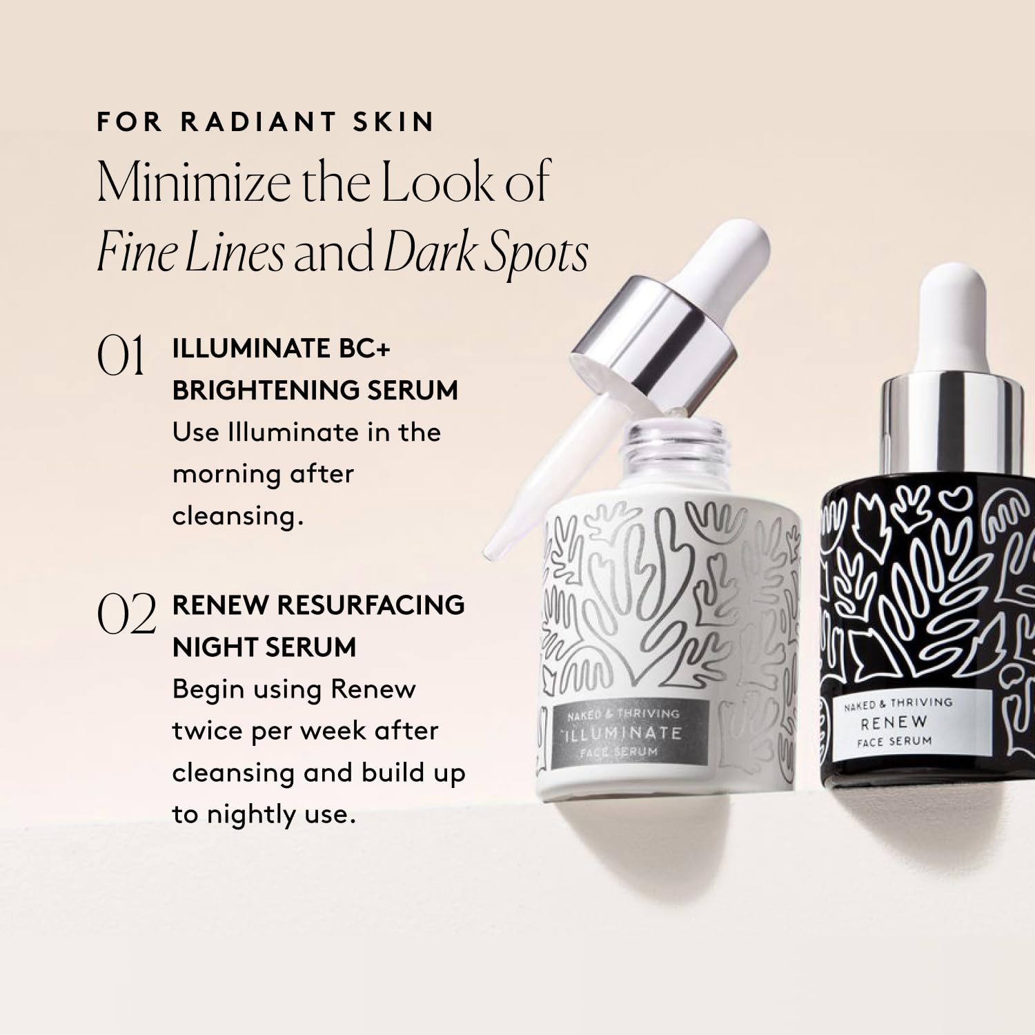 Sérum Iluminador C+ de Naked & Thriving, rostro radiante
