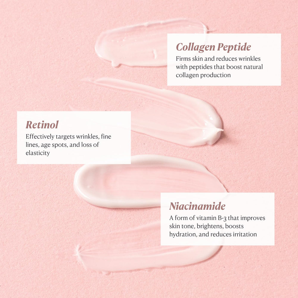 Ingredientes de Nakery con colágeno y ácido hialurónico para elasticidad