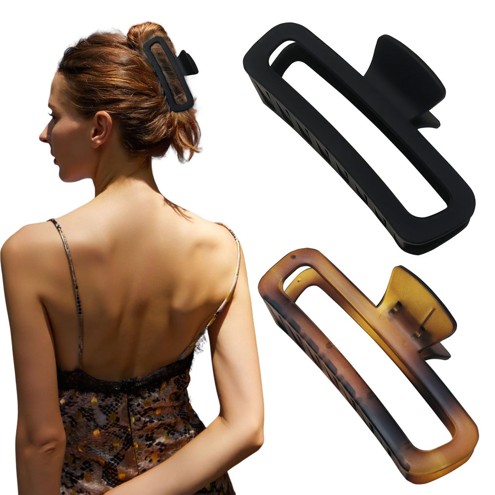 Nalodu pinza-pelo-xl-negro-mate 5pulgadas para agarre seguro en cabello grueso