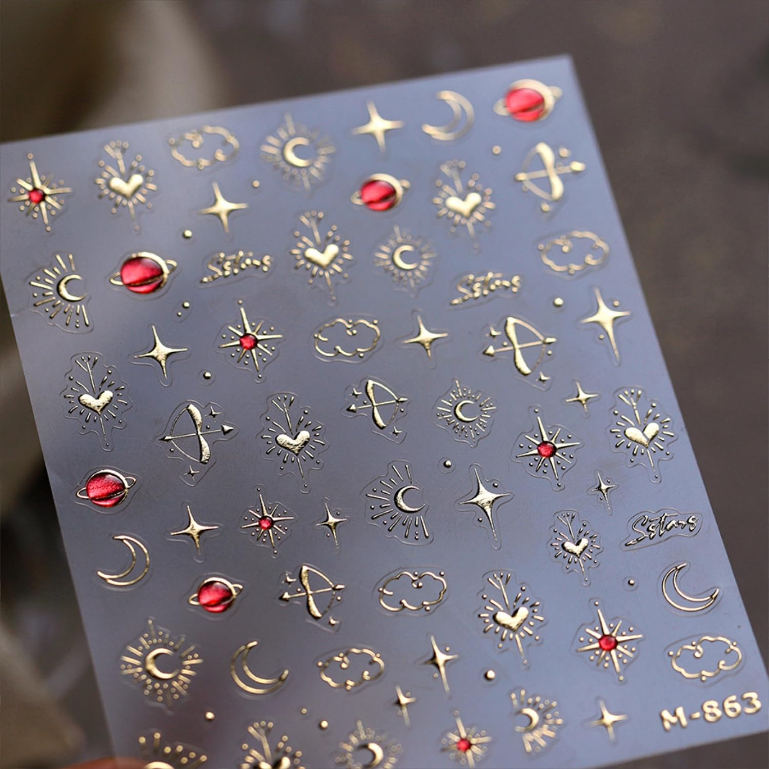 Namrec patrones oro para uñas con efecto 3D