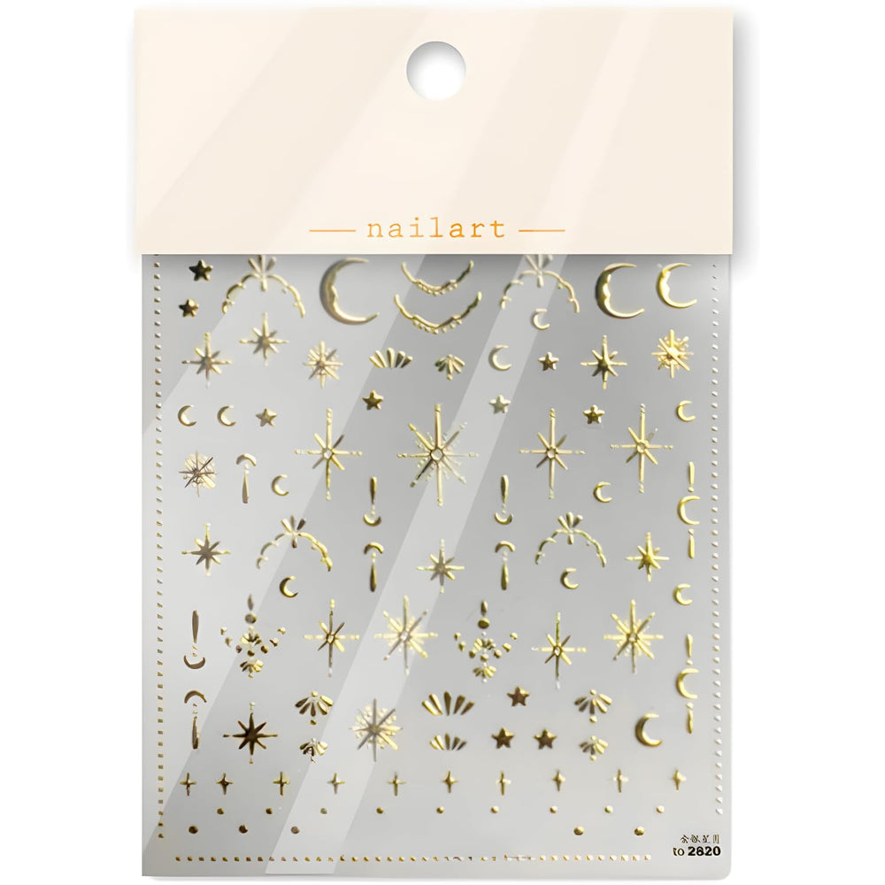 Namrec adornos luna-estrella dorados para fundas de móvil.