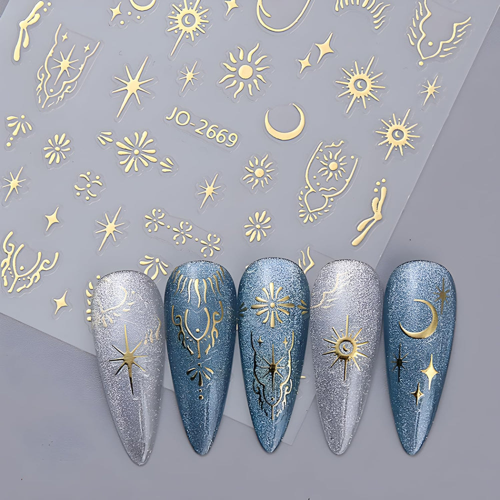 Namrec stickers 3D estrella: acabado elegante con volumen y detalle.