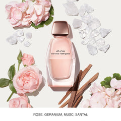Narciso Rodriguez All Of Me EDP, ramo de rosas y magnolia destacando su feminidad.
