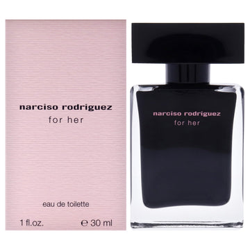 Narciso Rodriguez Para Ella, frasco rosa, aroma diario elegante.