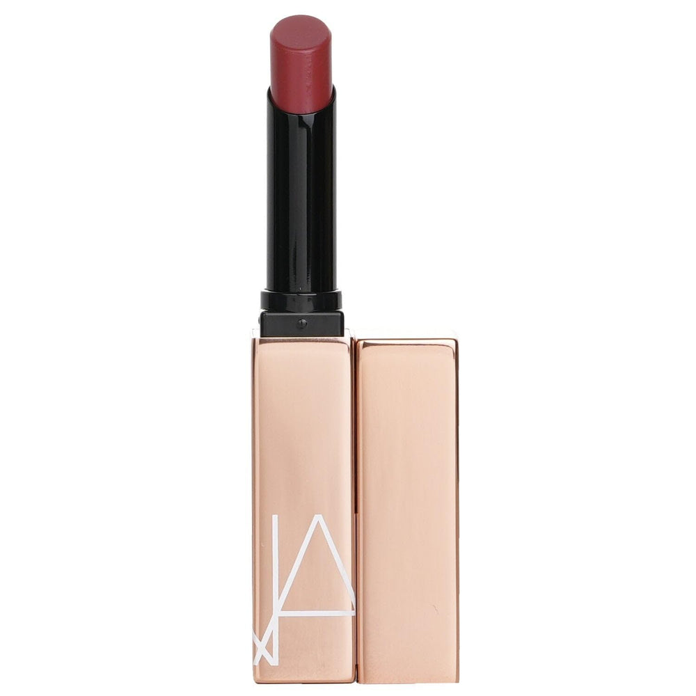 NARS Afterglow Orgasm application on lips demonstrates comfortable sheen