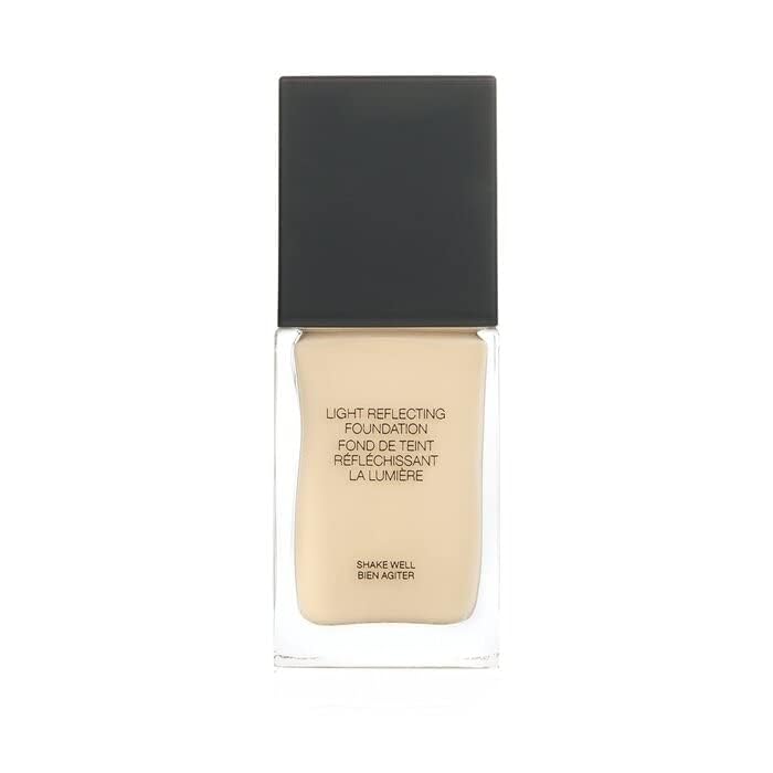NARS Base de maquillaje de luz reflectante L3 Gobi, efecto luminoso diario, ideal para piel sensible.