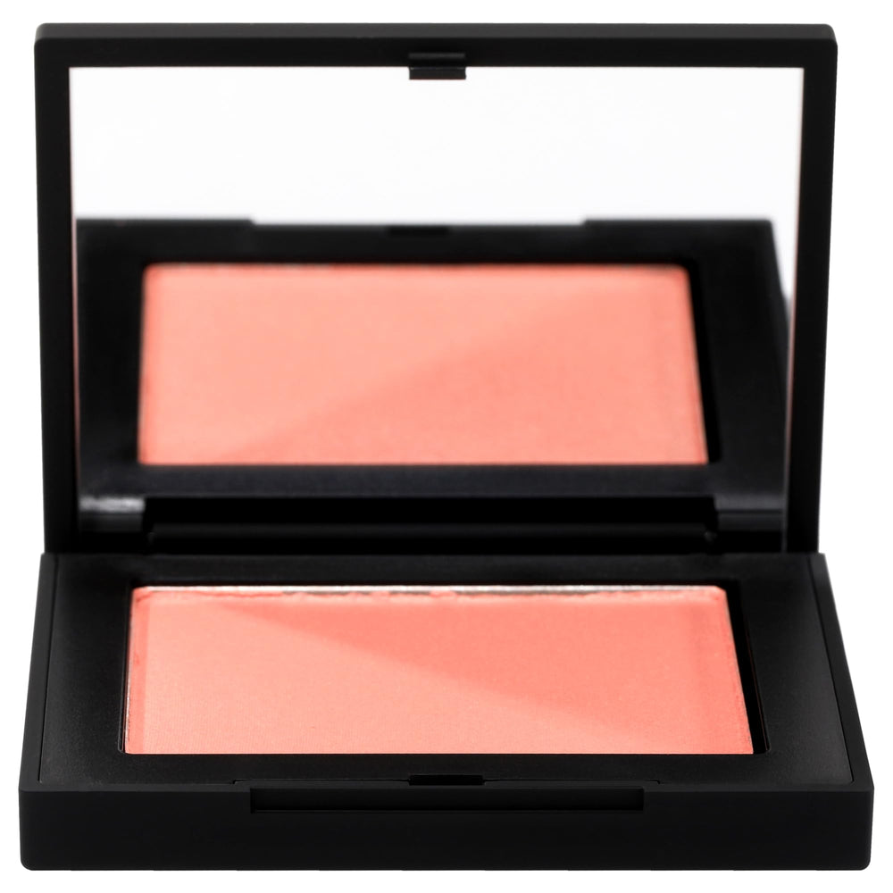 NARS Blush Deep Throat – échantillon teinte rosée-pêche sur peau naturelle