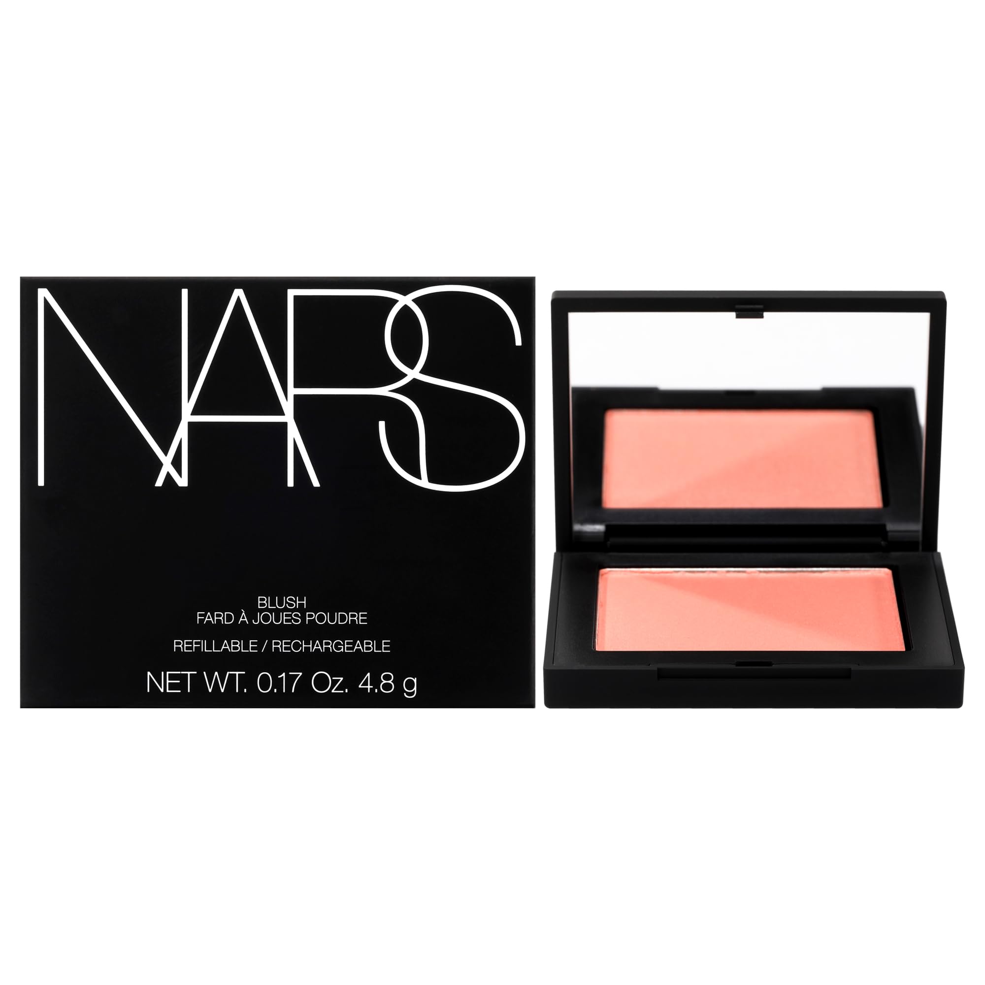 NARS Blush Deep Throat – emballage compact et élégant pour le rangement