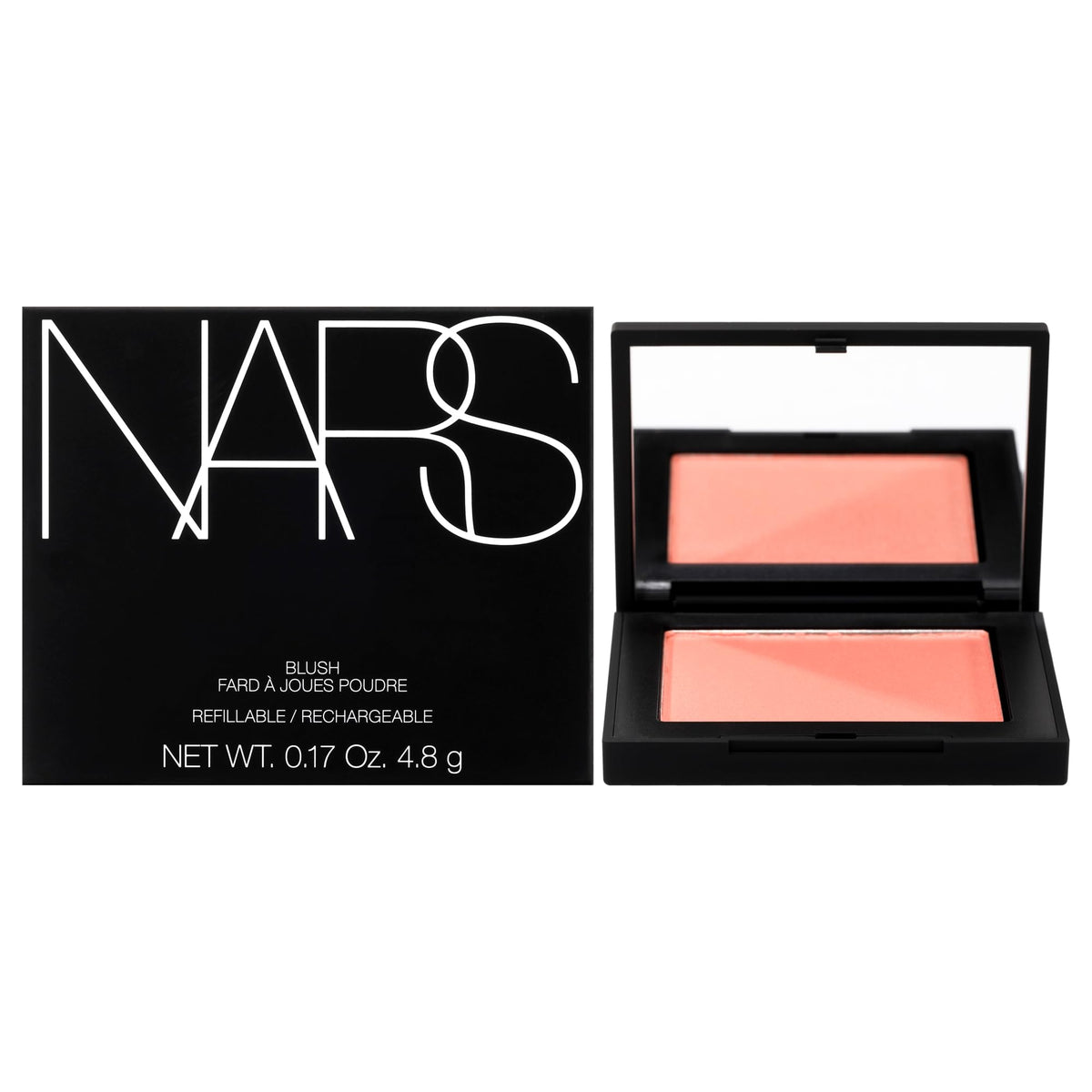 NARS Blush Deep Throat – emballage compact et élégant pour le rangement