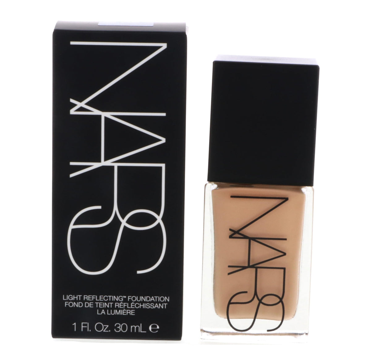 NARS Fundación Reflectante de Luz L4.5 Vienna en botella, acabado radiante y ligero.