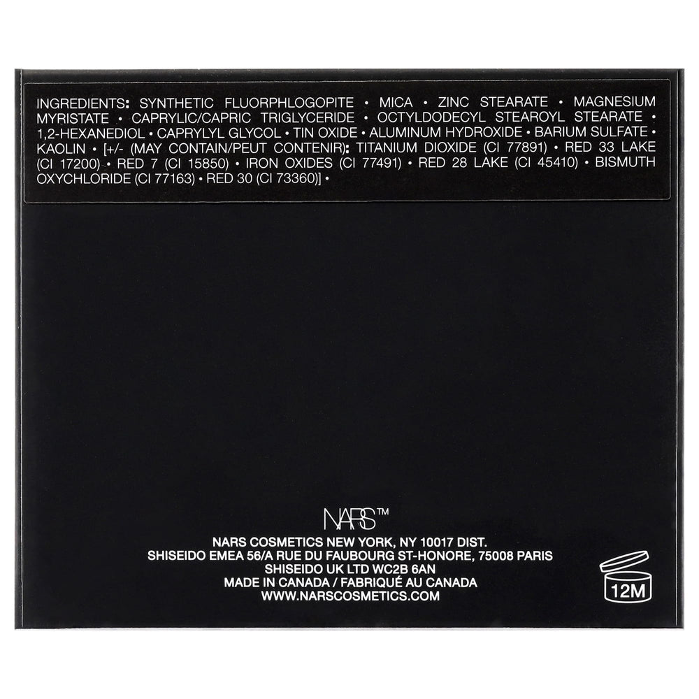 NARS Orgasm empaque compacto fácil de transportar para retoques.
