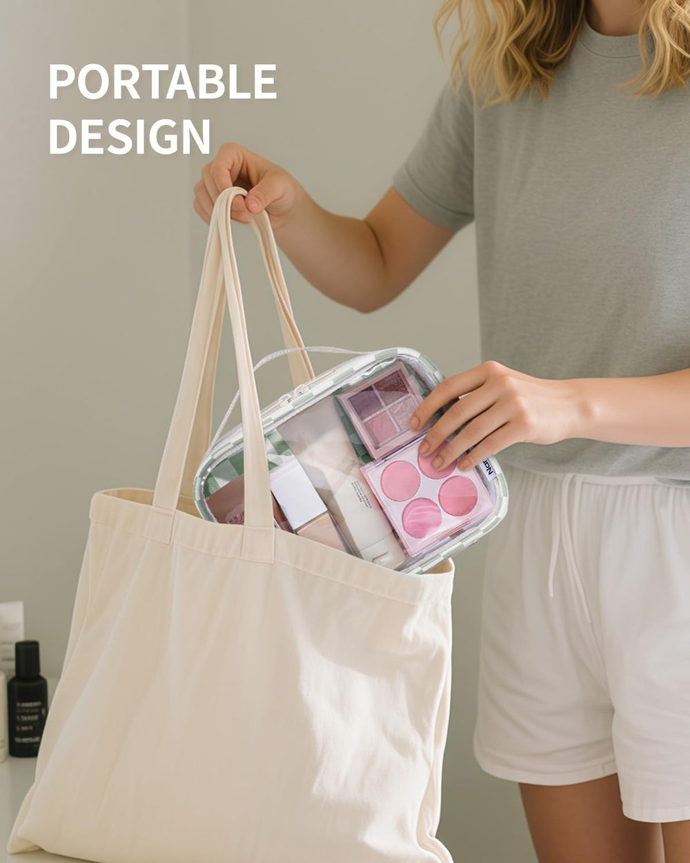 Narwey bolsa de aseo transparente, regalo práctico para viajeros frecuentes