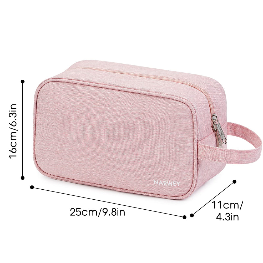 Narwey bolso de viaje rosa, cierres suaves aseguran cierre seguro durante el viaje.