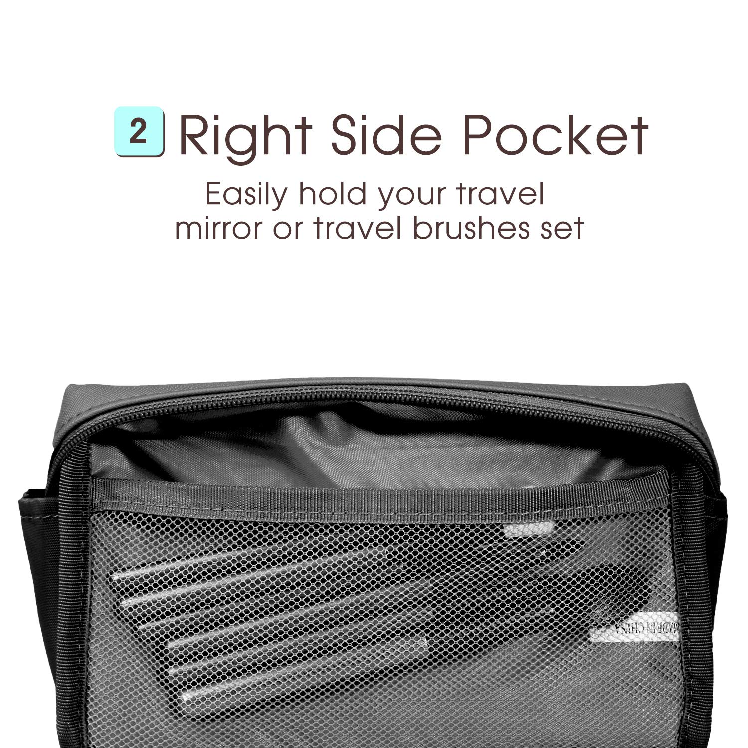Narwey bolso grande ideal para cosméticos y artículos de aseo.