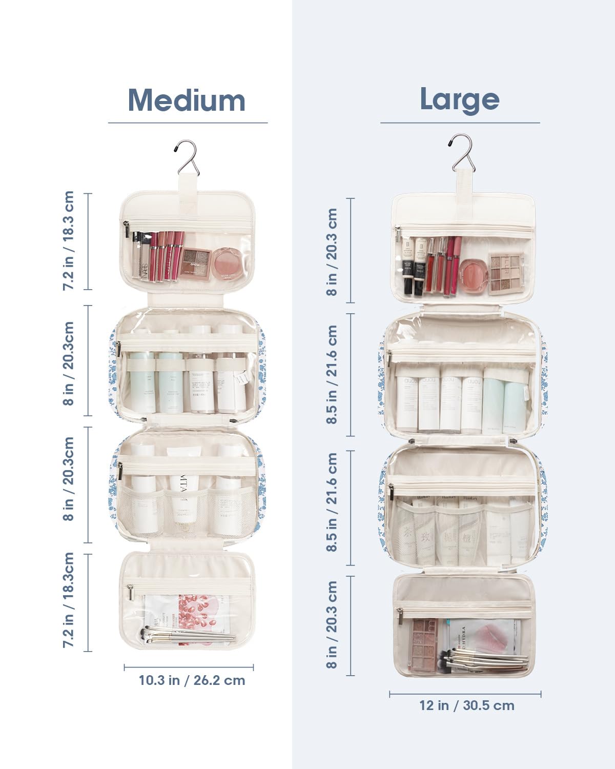 Narwey diseño compacto ofrece gran capacidad para tus productos esenciales sin ocupar mucho espacio.