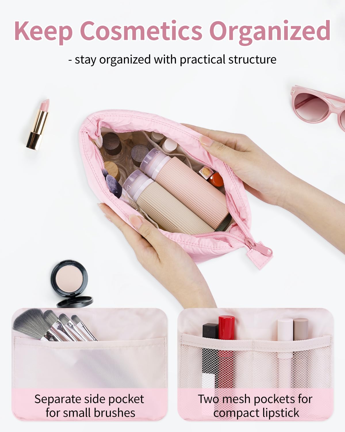 Narwey material nylon acolchado, resistente al agua.
