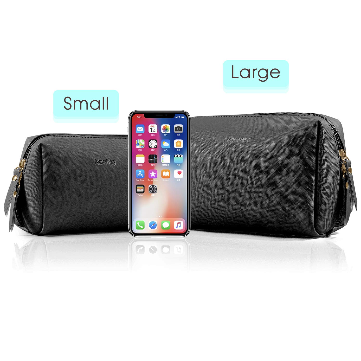 Narwey organizador portátil para maquillaje, cepillos y accesorios.