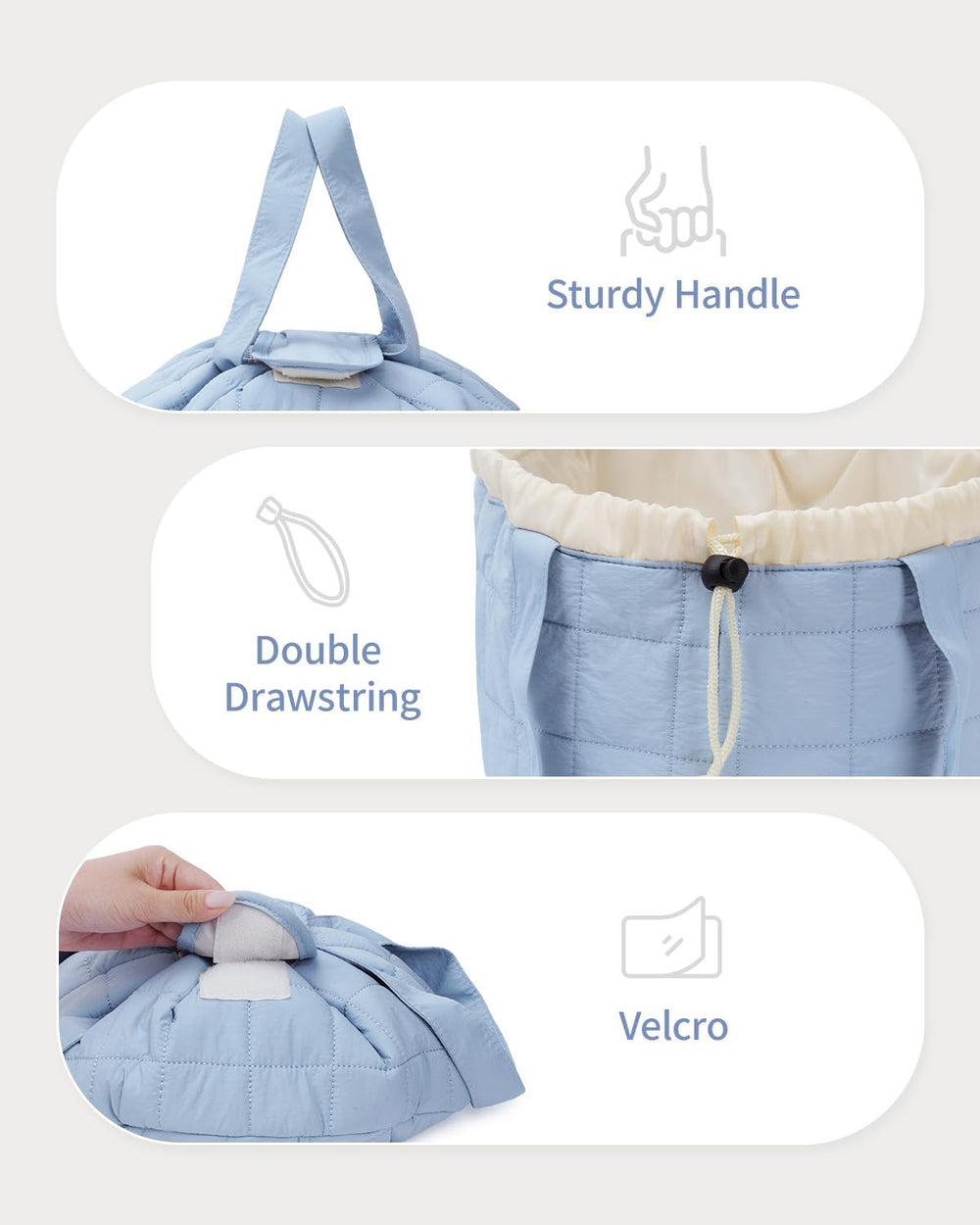 Narwey tejido resistente al agua y acolchado de calidad para protección.