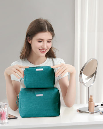 Narwey uso multifuncional teal, perfecto como estuche para cables o medicinas.