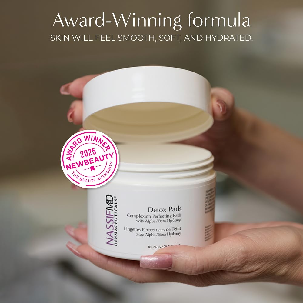 NassifMD Detox Pads: poros reducidos para un acabado uniforme