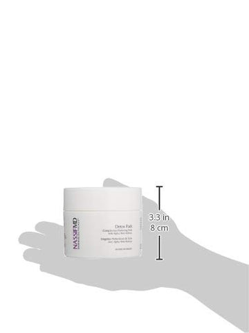 NassifMD toallitas exfoliantes detox, textura refinada en la piel