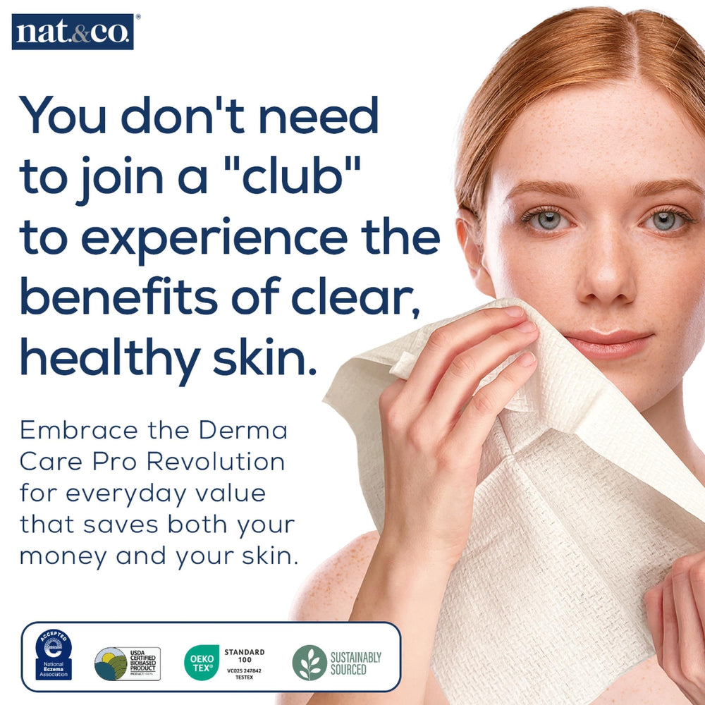 Nat.&Co. Derma Care Pro: toallas desmaquillantes sin fragancia para desmaquillar