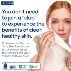 Nat.&Co. Derma Care Pro: toallas desmaquillantes sin fragancia para desmaquillar