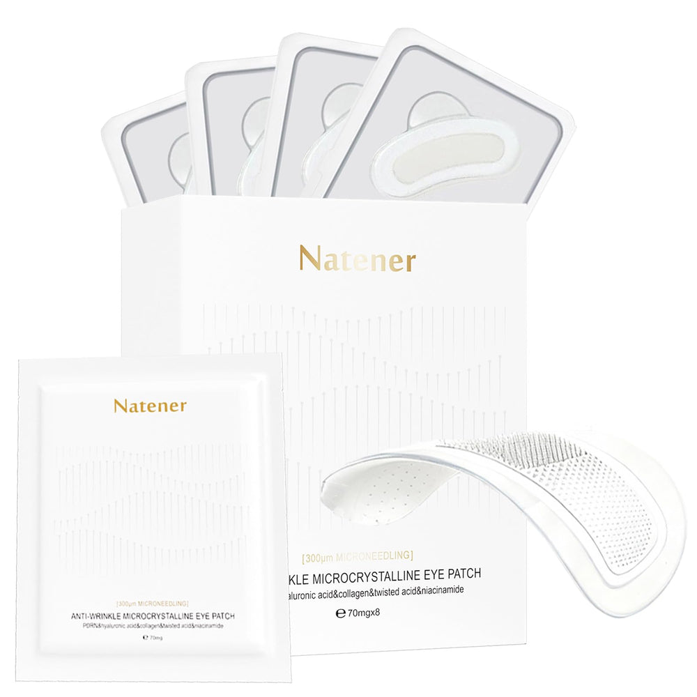 Parche Natener Ojos PDRN con micro-dardos para absorción mejorada.