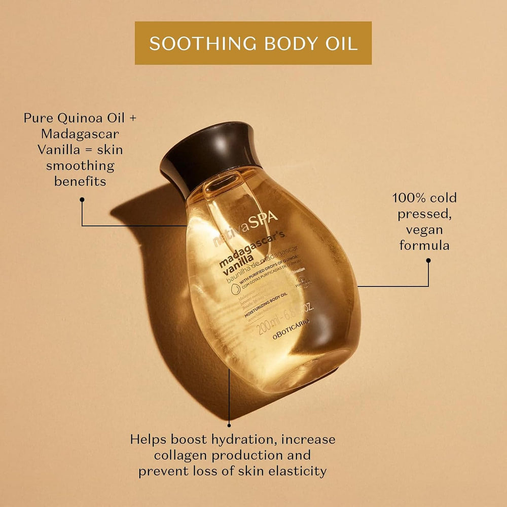 Nativa Spa Aceite corporal, textura aterciopelada al aplicar