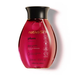 Nativa Spa Plum Oil : bouteille élégante prête pour une hydratation durable.