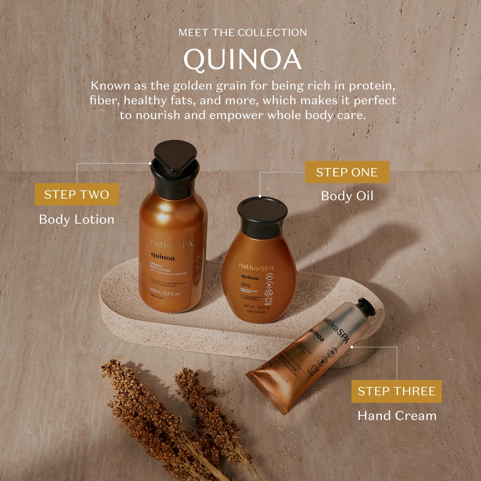 Nativa SPA rituel quotidien d'application pour peau douce et veloutée.