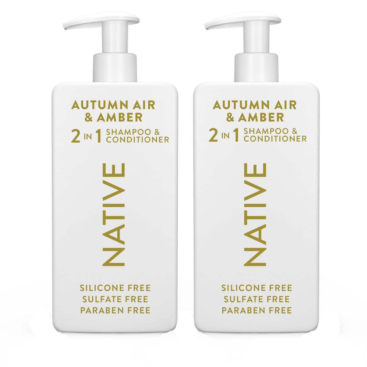 Native 2 en 1, botella Aire Otoño, suaviza y fortalece el cabello.