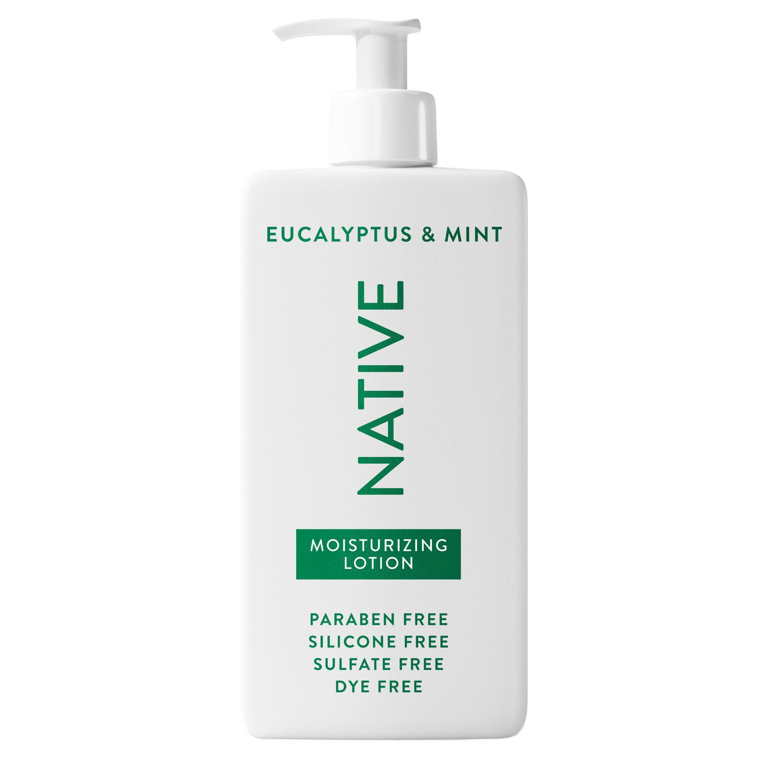 Loción corporal Native, botella-relajante para piel suave y confort.