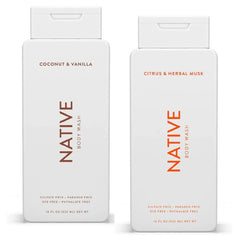 Native, Paquete doble Coco y Vainilla, piel suave e hidratada.