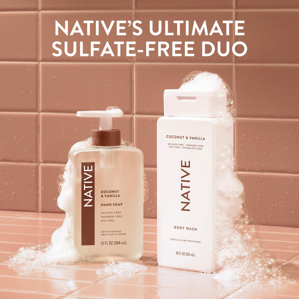 Gel de baño Native libre de crueldad y vegano para cuidado ético