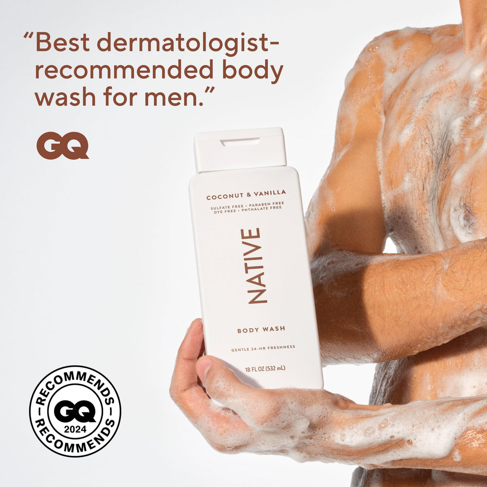 Gel de baño Native uso diario para hombres y mujeres con fragancias agradables