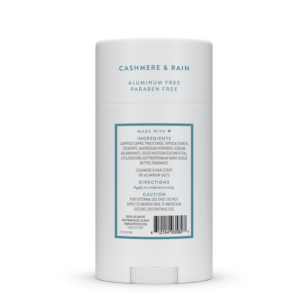 Native Cashmere & Rain scent profile hint with morning rain notes.